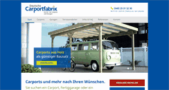 Desktop Screenshot of carportfabrik.de