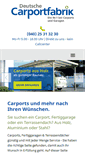 Mobile Screenshot of carportfabrik.de